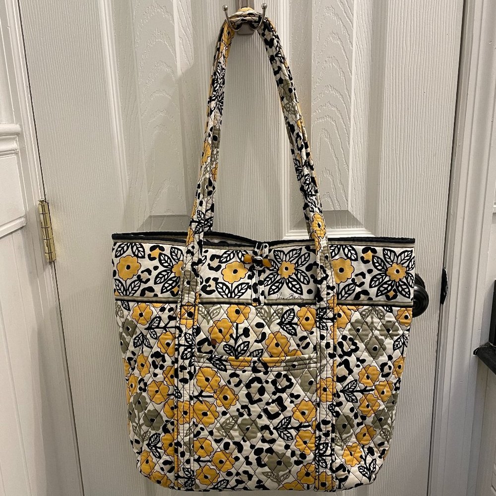 Vera Bradley Go Wild Yellow Floral Tote